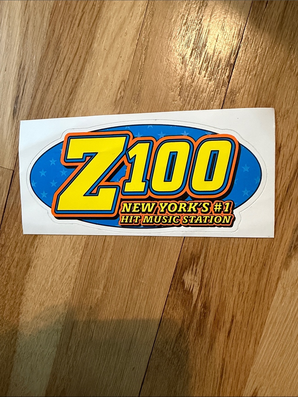 UNUSED Vintage Z100 WHTZ FM Radio Station Bumper Sticker “NYC #1 Music Station”